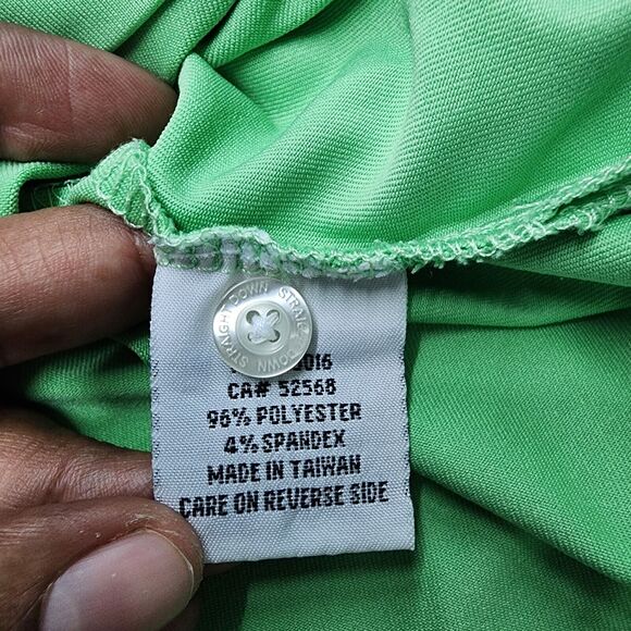 Straight Down Men's Green Performance Golf Polo Shirt Size XL - Picture 7 of 12